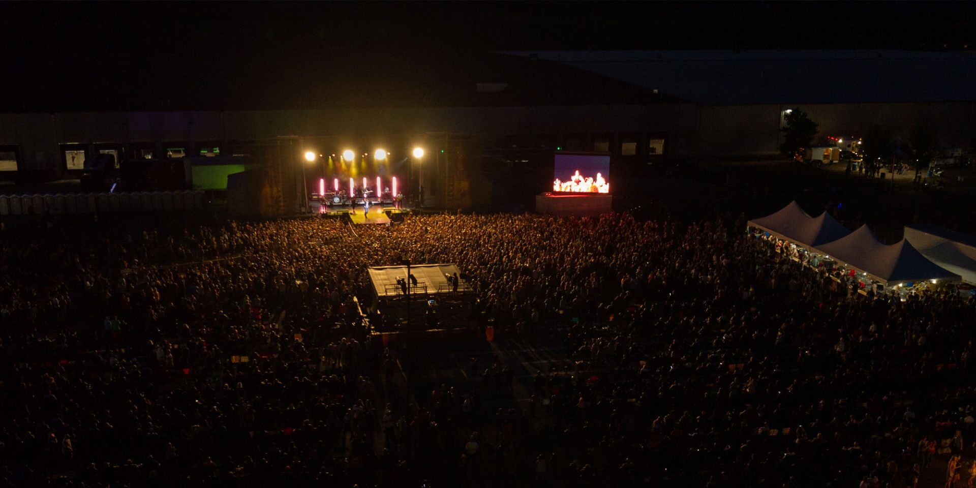 Concert Stage Crowd